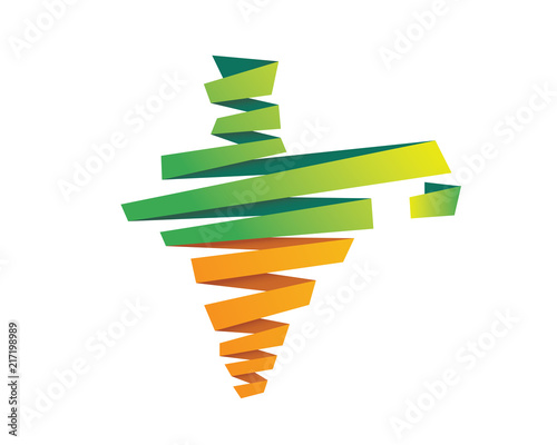 Modern Abstract India Business And Technology Logo