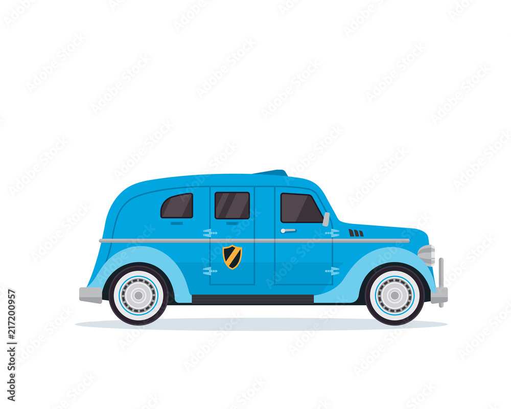 Modern Bank Armored Truck Illustration Vehicle Modern Bank Armored Truck Illustration Vehicle