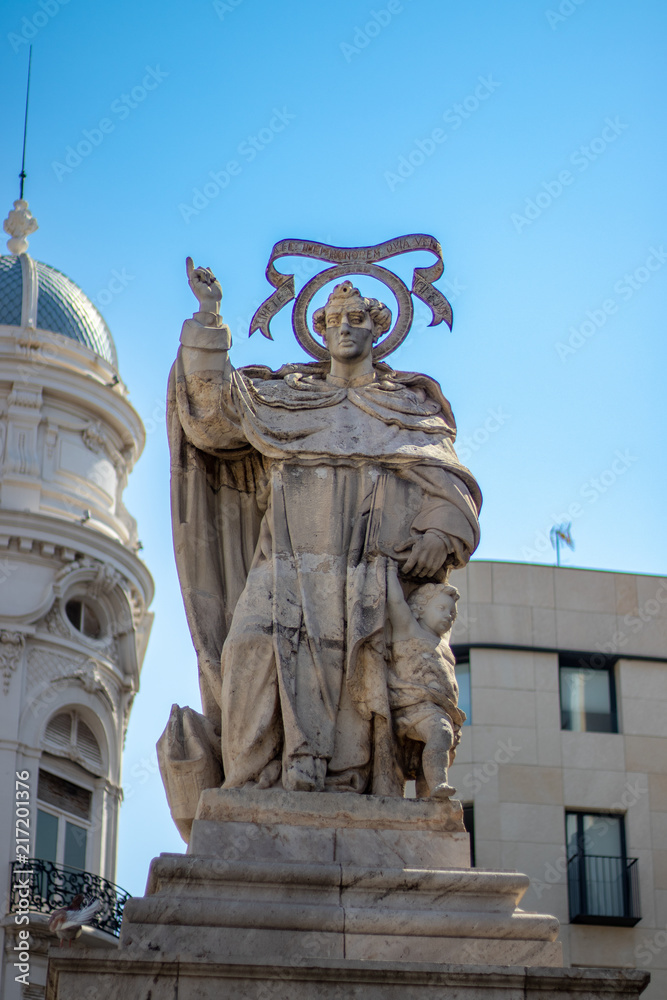 Statue in the city of Valencia 