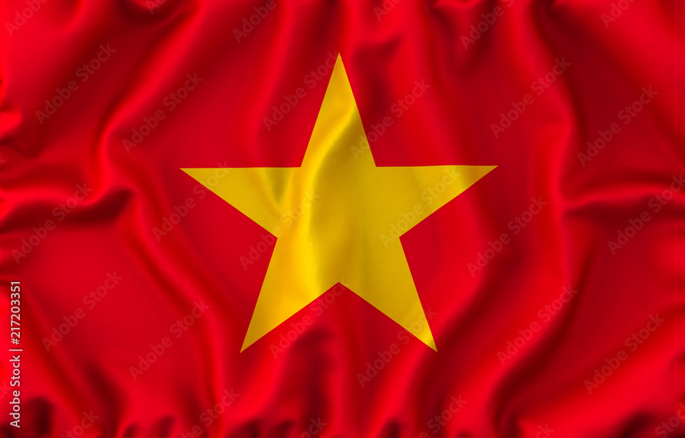 Vietnam Waving Flag. 3D rendering Vietnam Waving Flag. 3D rendering