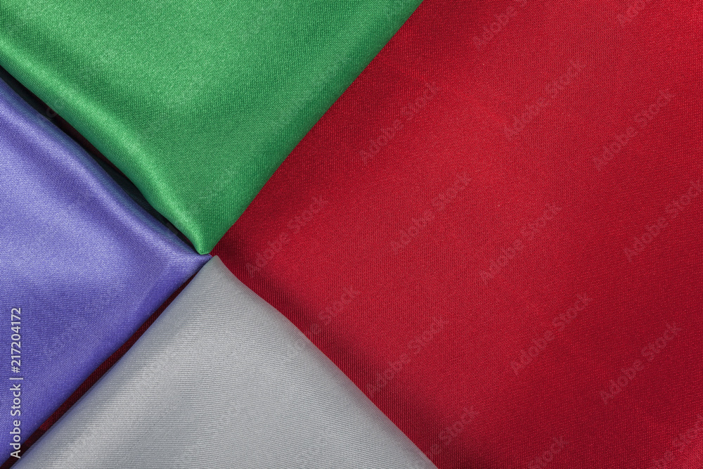 Background of colorful fabrics red green pearl and purple. Background of colorful fabrics red green pearl and purple.