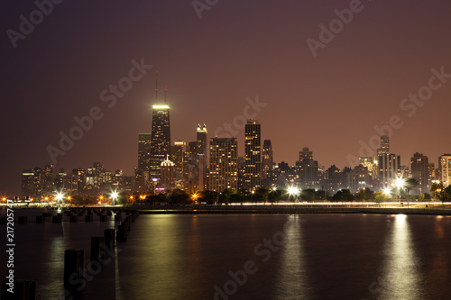 Chicago Skyline Panorama at Dusk © romanslavik.com
