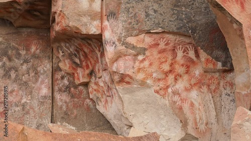 Cueva de las Manos, UNESCO World Heritage Site, Rio Pinturas Canyon, Santa Cruz Province, Patagonia, Argentina