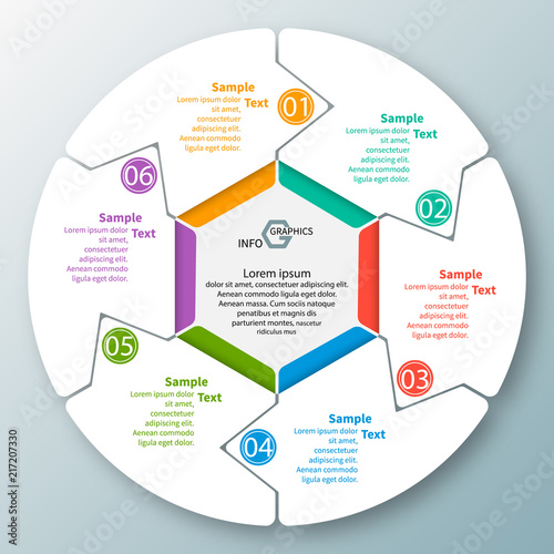 Abstract 3D Paper Infographics. Business template .Vector illustration