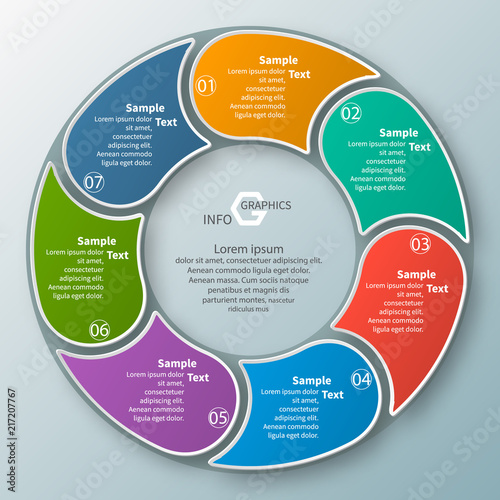 Abstract 3D Paper Infographics. Business template .Vector illustration