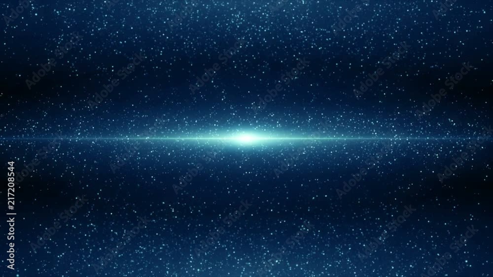 Particles blue bokeh dust abstract light motion titles cinematic background loop