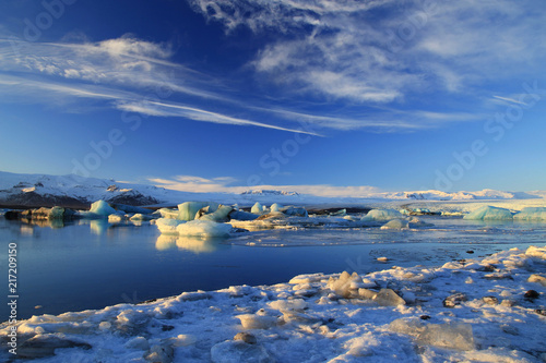 Icebergs in Jokulsarlon Glacial Lagoon in Skaftafell NP, Iceland © romanslavik.com