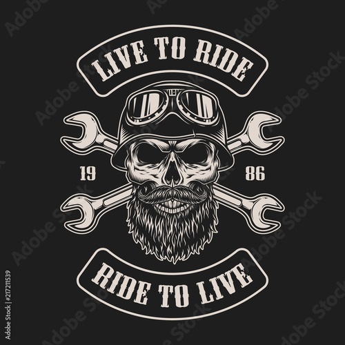 Vintage biker emblem