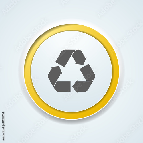 Recycle button illustration