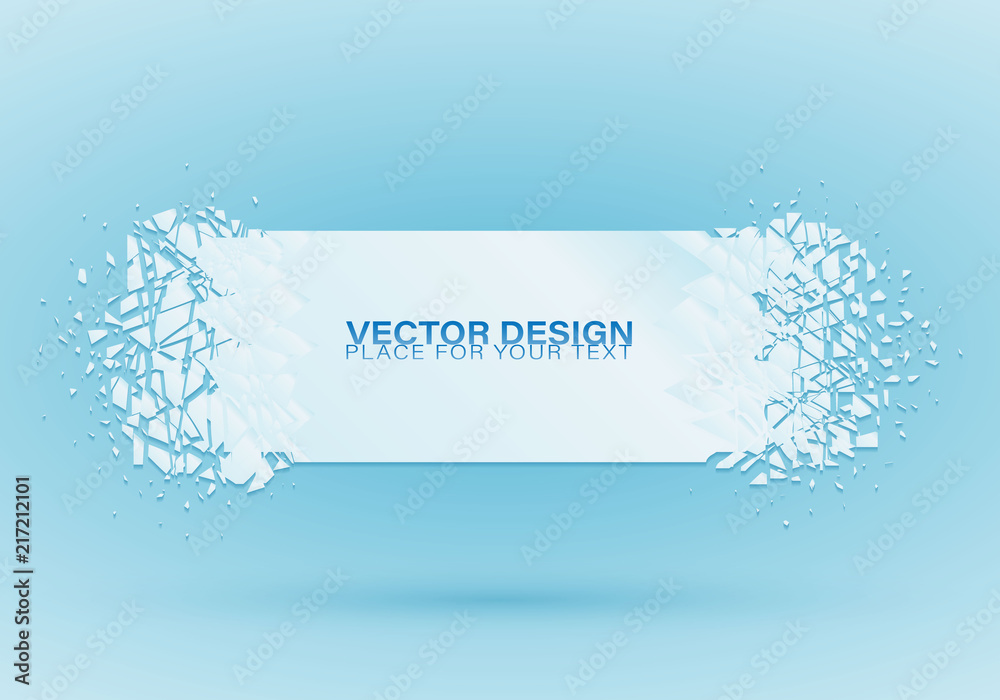 Crystal frozen structure.
