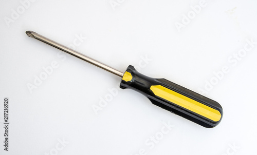 Obraz na płótnie Black and yellow handled philips screwdriver w salonie