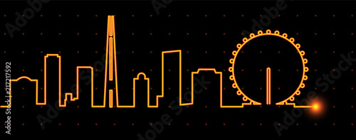 Singapore Light Streak Skyline