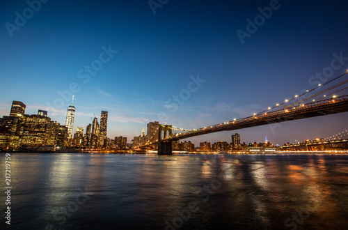 Fototapeta Naklejka Na Ścianę i Meble -  New York city sunset panorama 