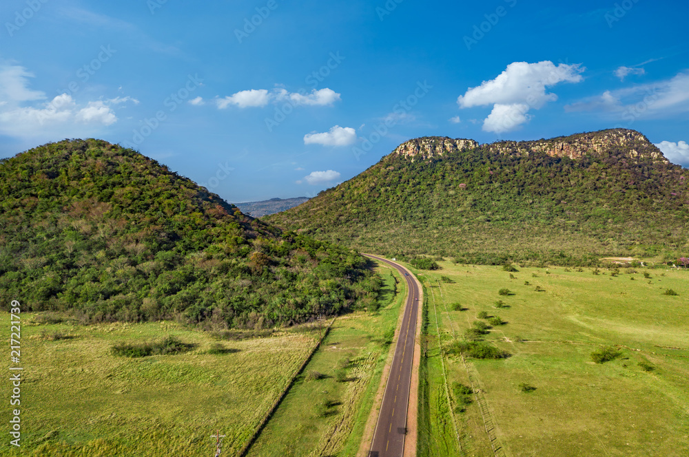 Ταπετσαρία Aerial view of the Cerro Jhú (Cerro Negro)