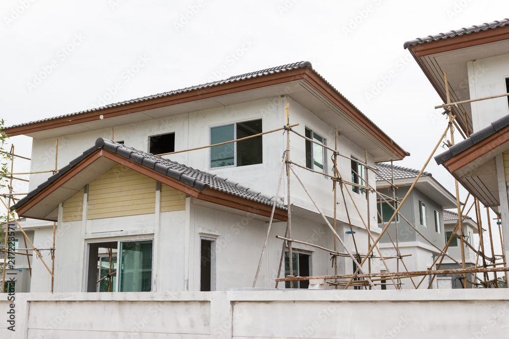Building and Construction site of new home at Bangkok Thailand Building and Construction site of new home at Bangkok Thailand