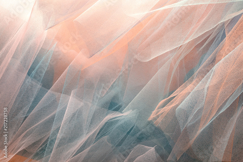background with organza cloth photo