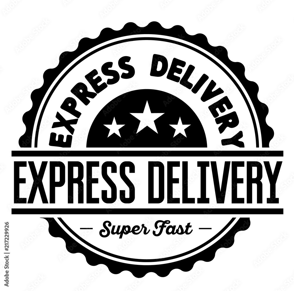 Express Delivery label