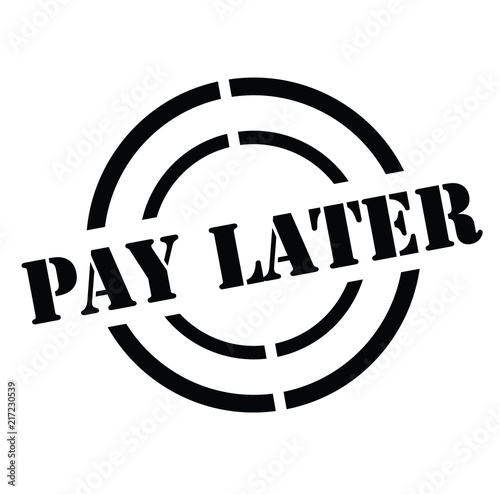 Pay Later stamp