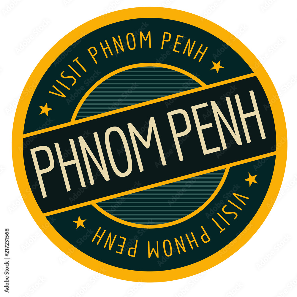 Phnom penh geographic stamp