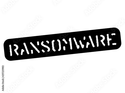 Ransomware black stamp