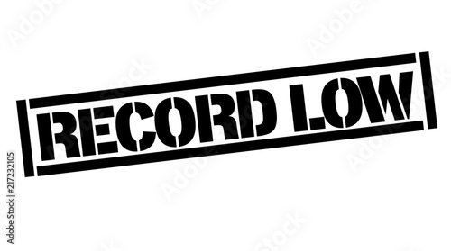 Record low typographic stamp