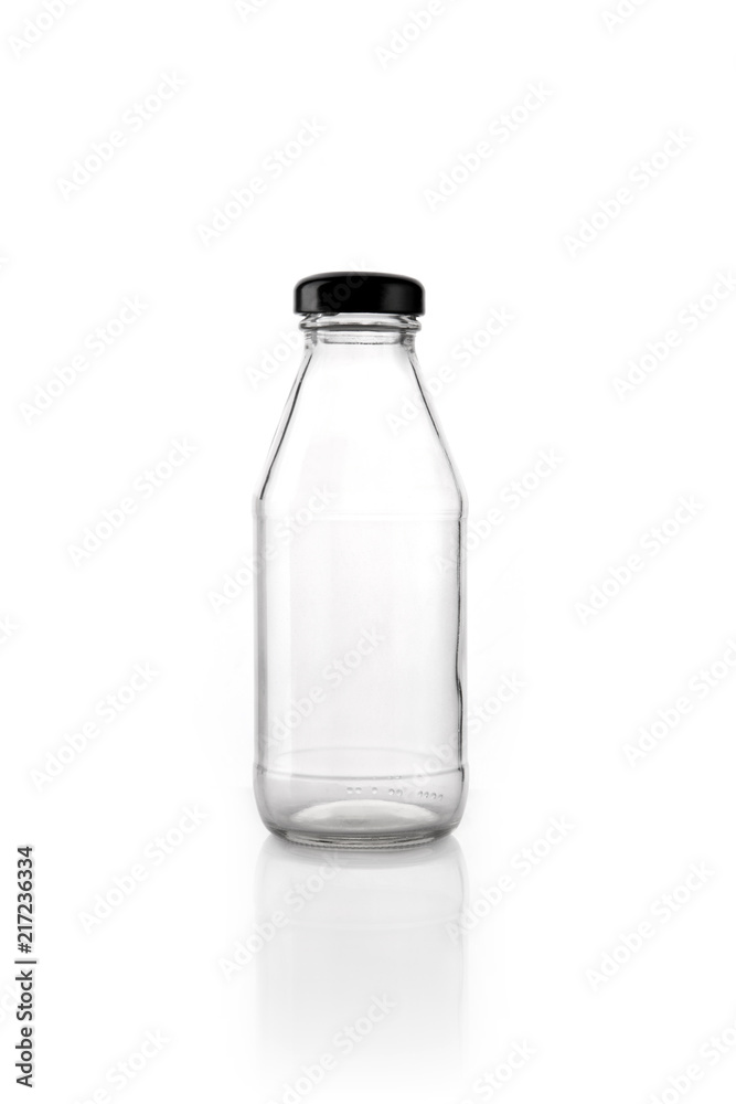 glass bottle isolated white glass bottle isolated white