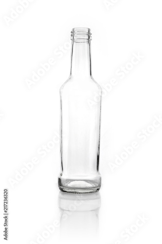 glass bottle isolated white
