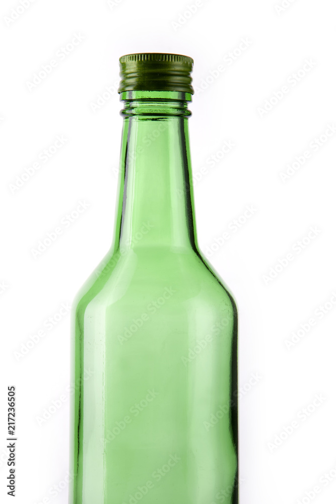 green soju bottle isolated white green soju bottle isolated white
