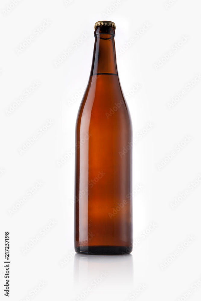 beer bottle isolated white
