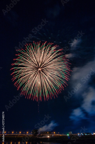 Sanjo fire works at Japan