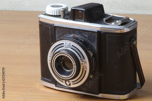 A vintage film camera
