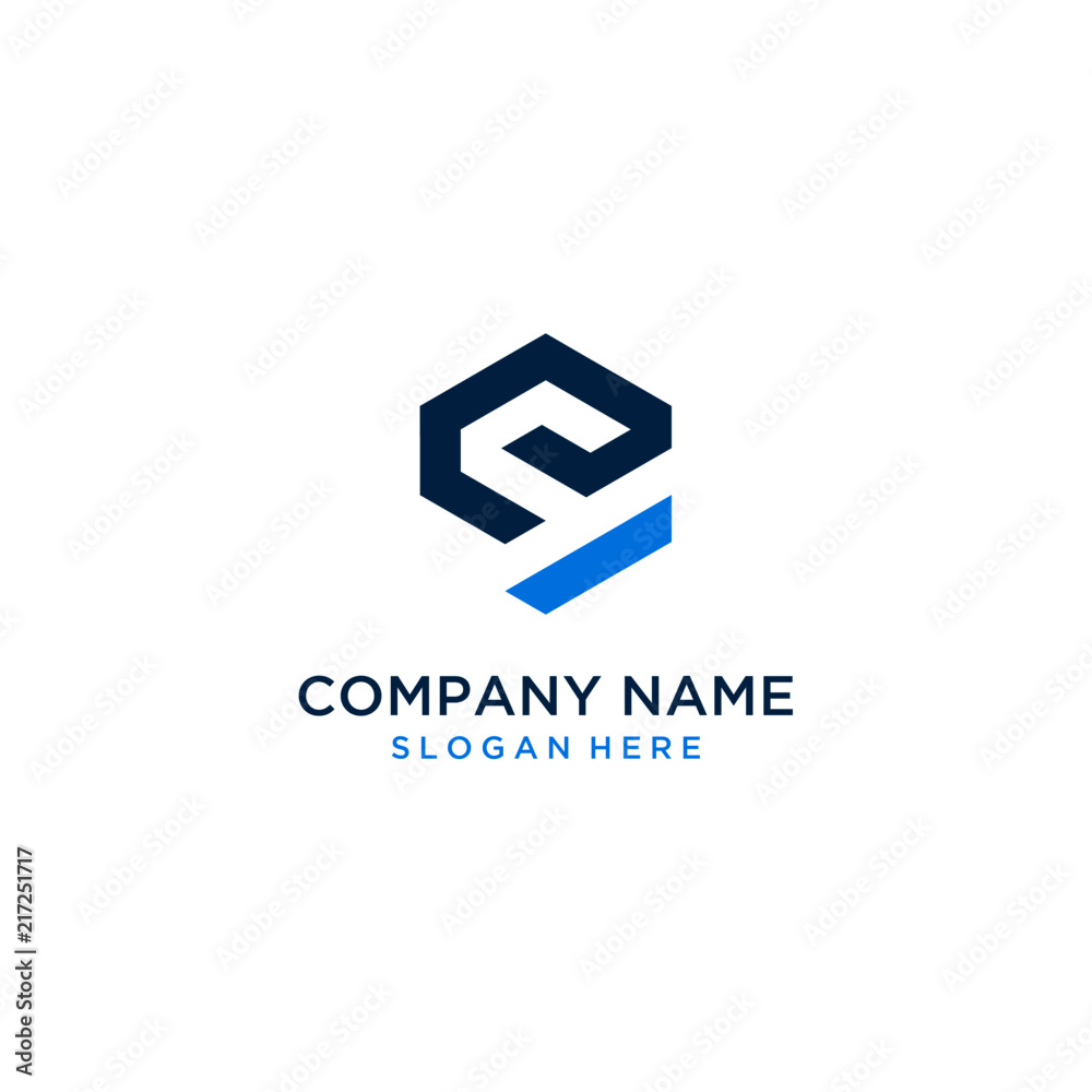 S letter hexagon logo design S letter hexagon logo design