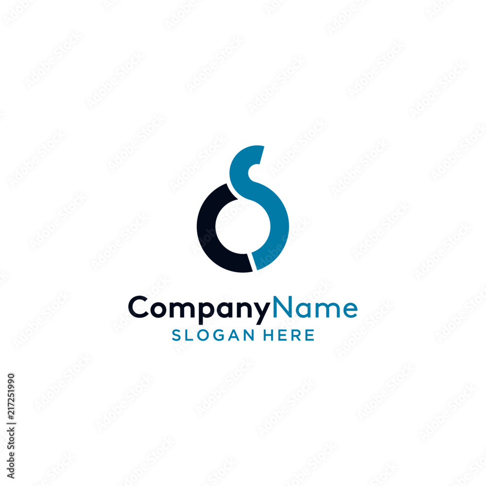 CS letter logo design