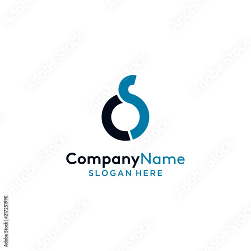 CS letter logo design