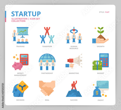 Startup icon set