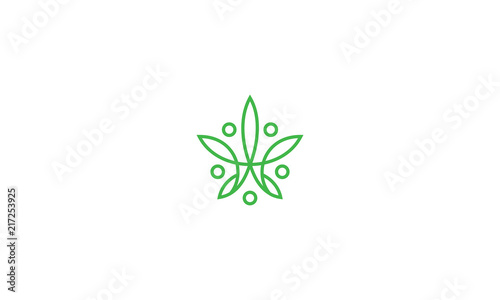 cannabis logo icon vector