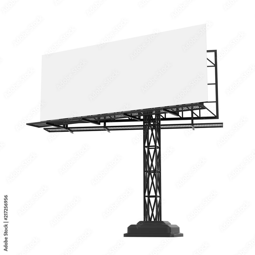 Obraz premium Blank Billboard Isolated