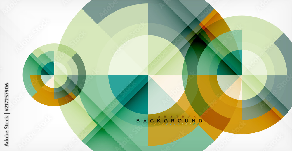 Vector circle abstract background