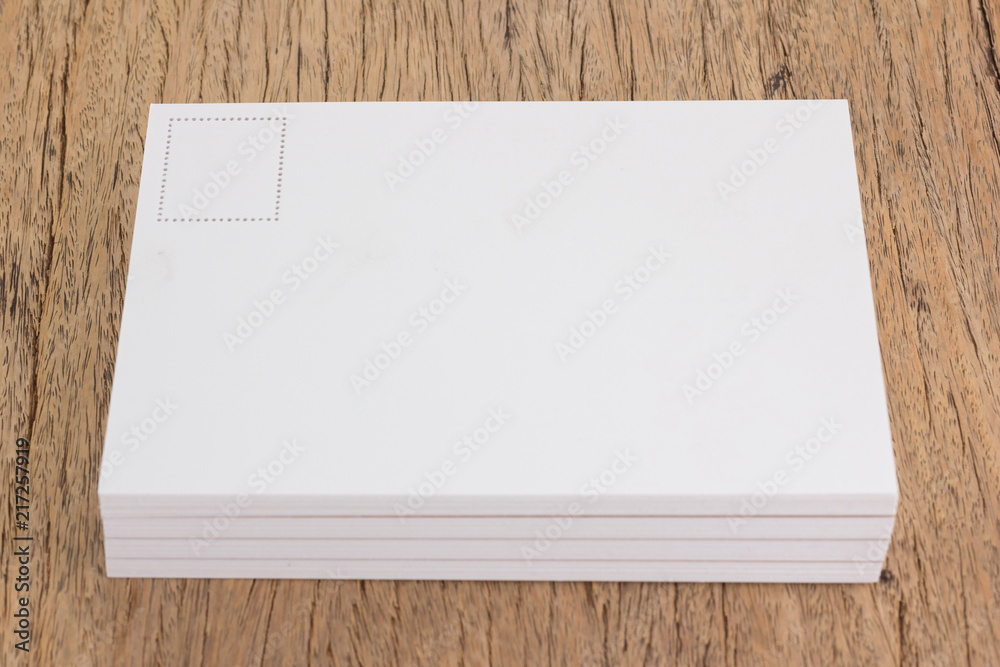 Postcard on the old wood floor with copy space area. Postcard on the old wood floor with copy space area.