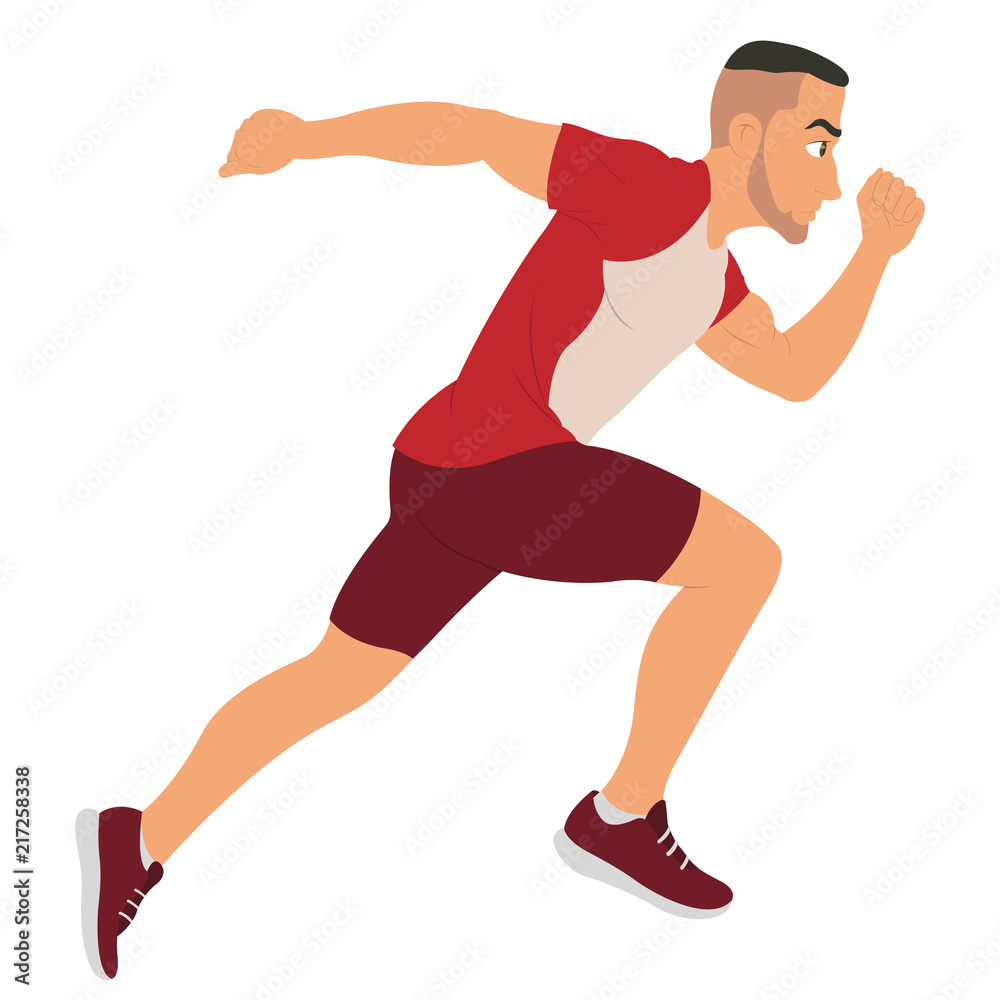Running young man Running young man