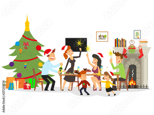 people celebrate the new year.