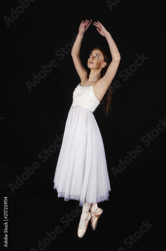 Ballerina preparing for the performance