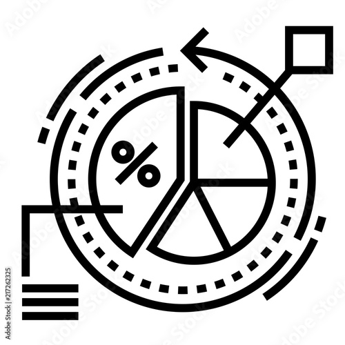 Conversion rate Line illustration