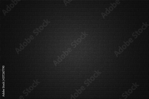 Black brick wall background