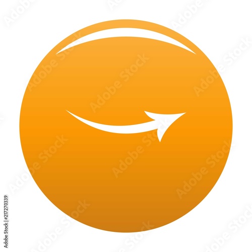 Arrow icon in black. Simple illustration of arrow icon vector isolated on white background