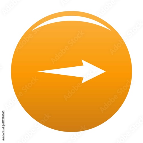 Arrow icon in black. Simple illustration of arrow icon vector isolated on white background