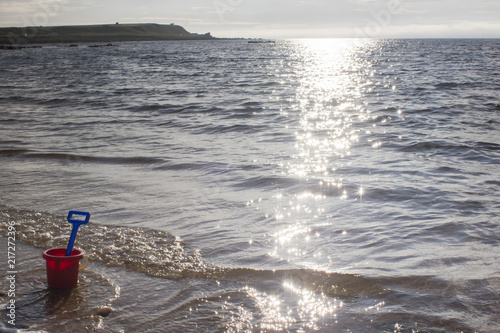 Bucket and Spade on the Beach  photo