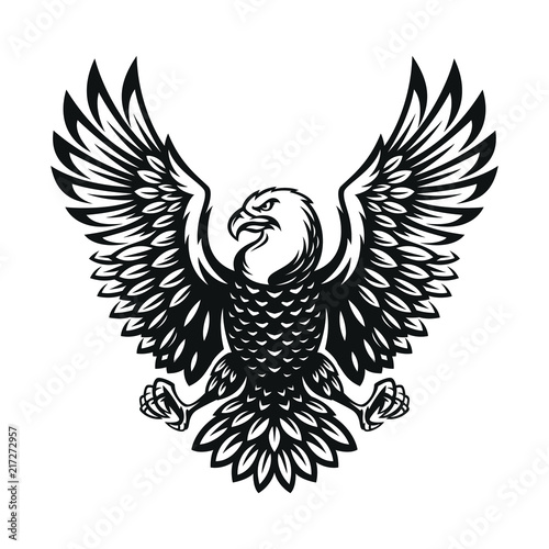 eagle symbol illustration. Icon design on white background.