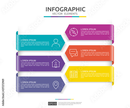 6 steps infographic. timeline design template with 3D paper label. Business concept with options. For content, diagram, flowchart, steps, parts, workflow layout, chart.