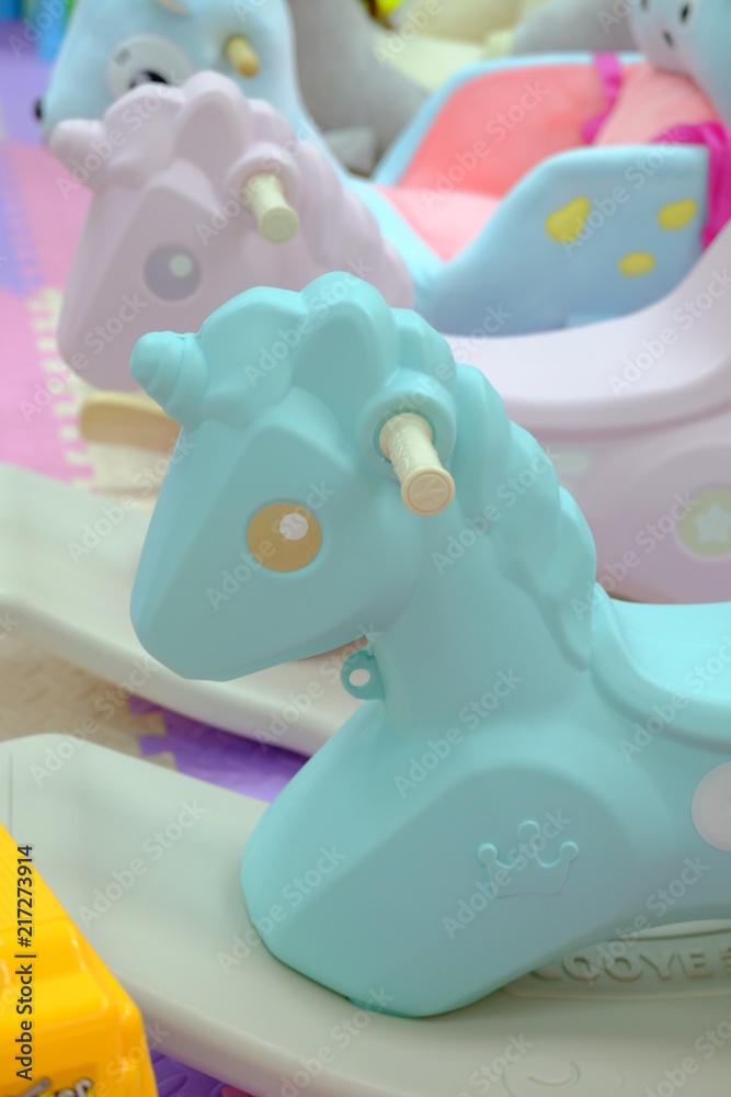 Naklejka premium Colorful horse playground for children kids